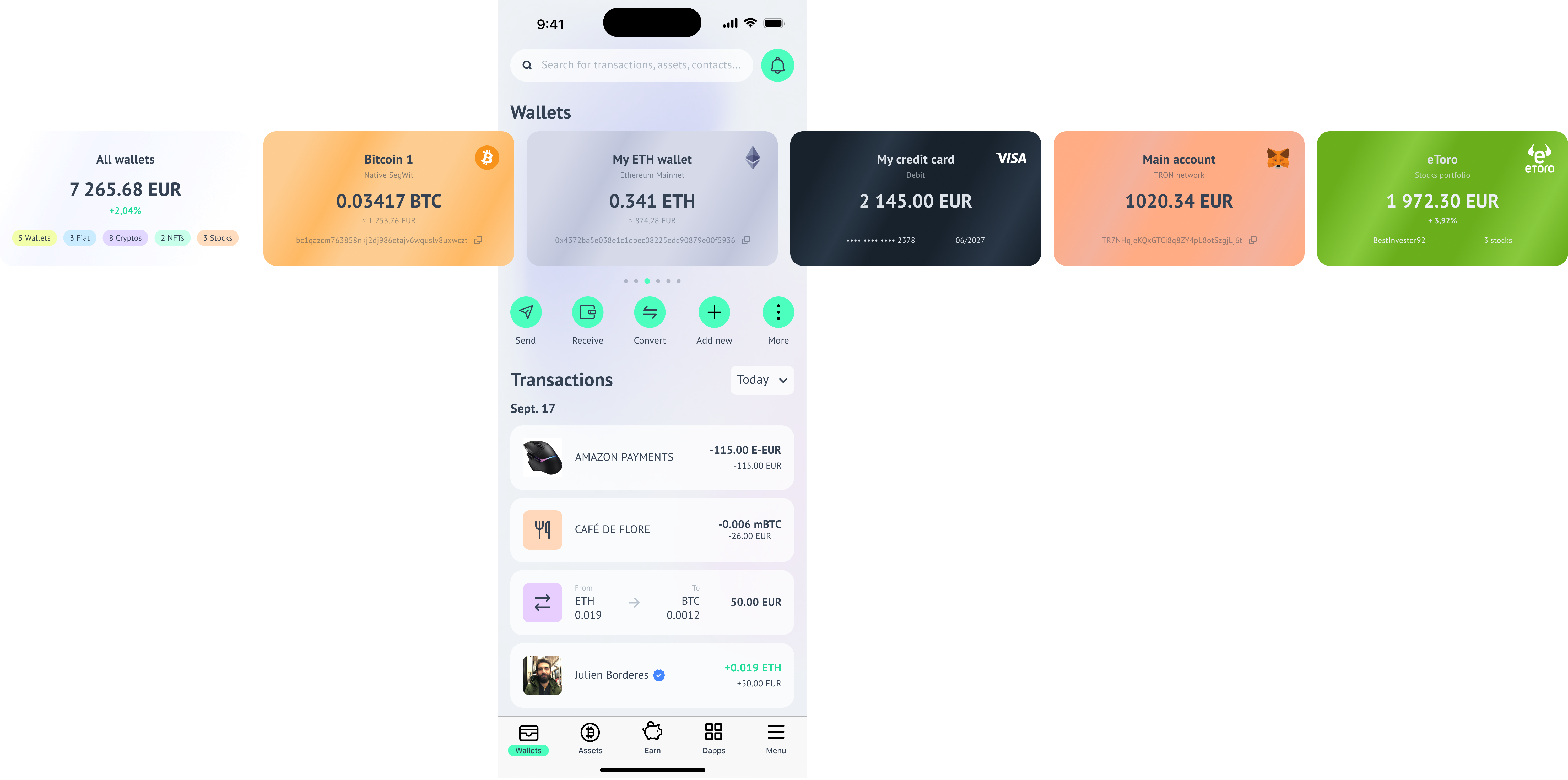 Web 3 wallet - Home